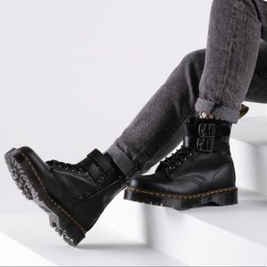 Dr. Martens 1460 8-Eye Bex Buckle Boot in black